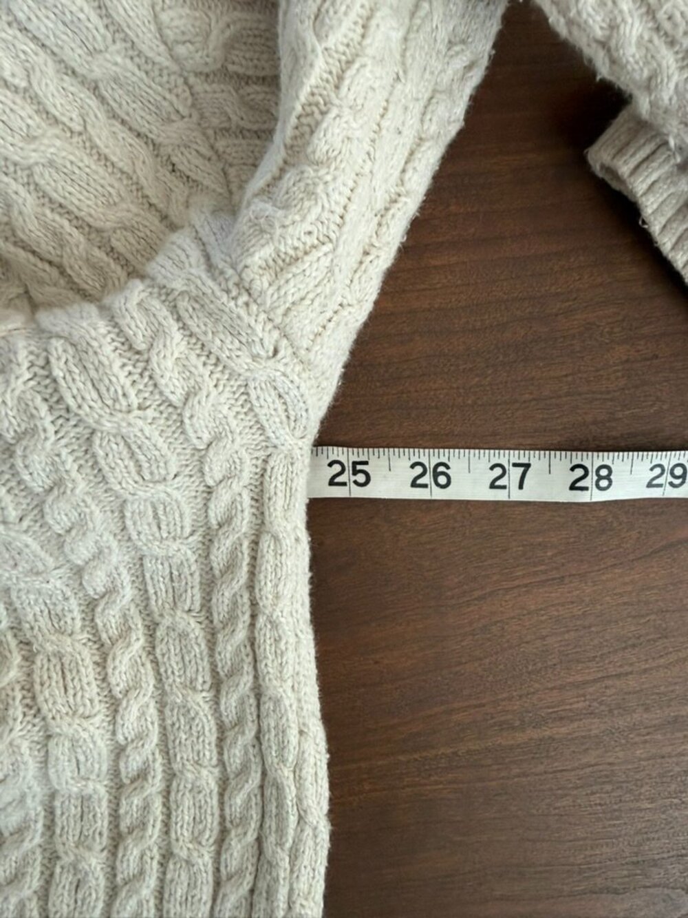 WindRiver Outfitters XL Cream Cable Knit Sweater Cozy Cottagecore Pullover - Picture 5 of 8